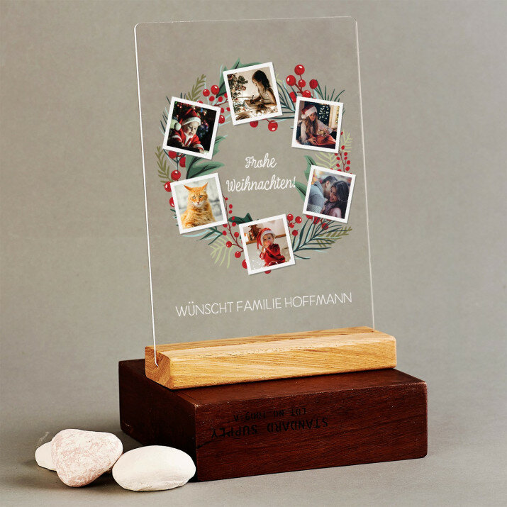 Weihnachtskranz Fotos - Druck auf Acrylglas