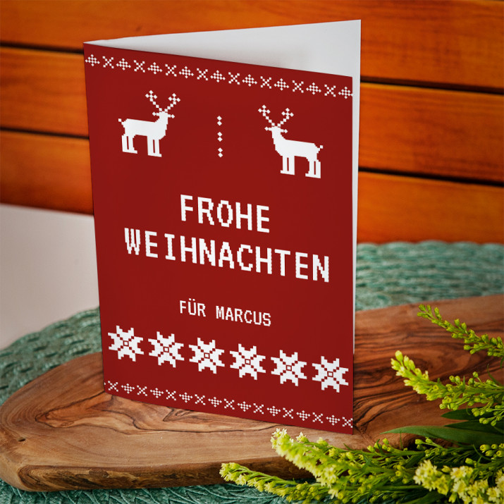 Weihnachtspullover - Weihnachtskarte