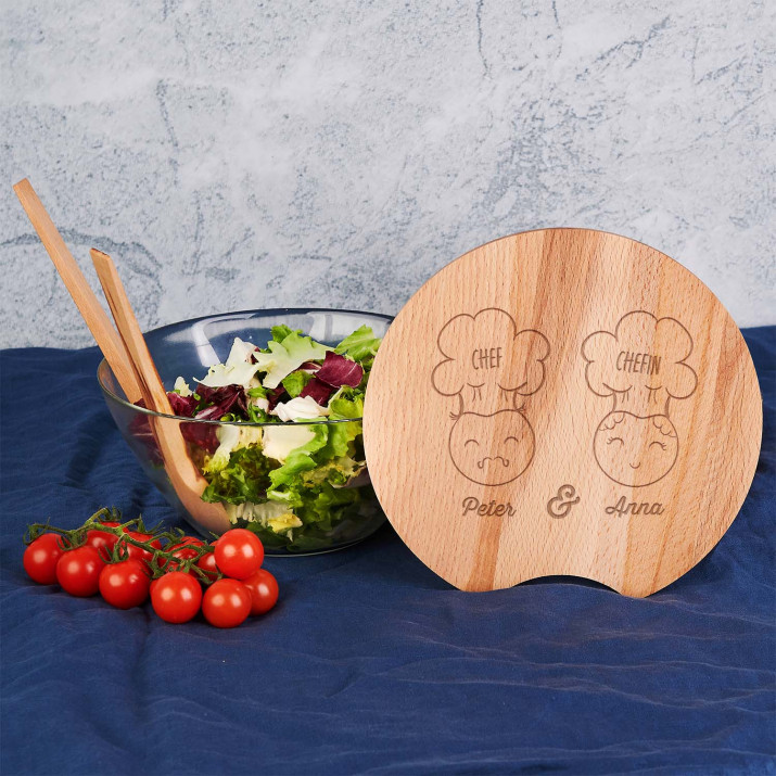 Chef und Chefin - Salatschüssel