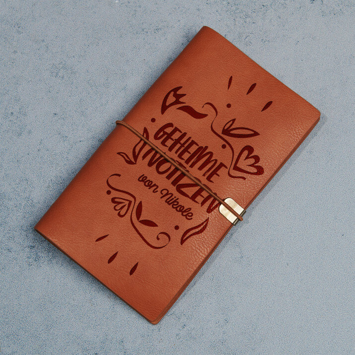 Geheime notizen - Retro Notizbuch