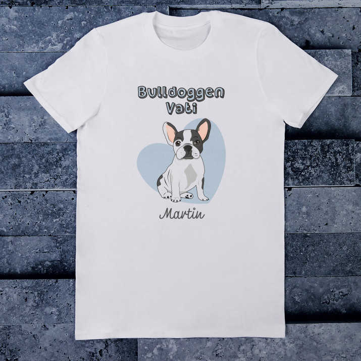 Bulldoggen-Vati - T-Shirt mit Aufdruck für Herren