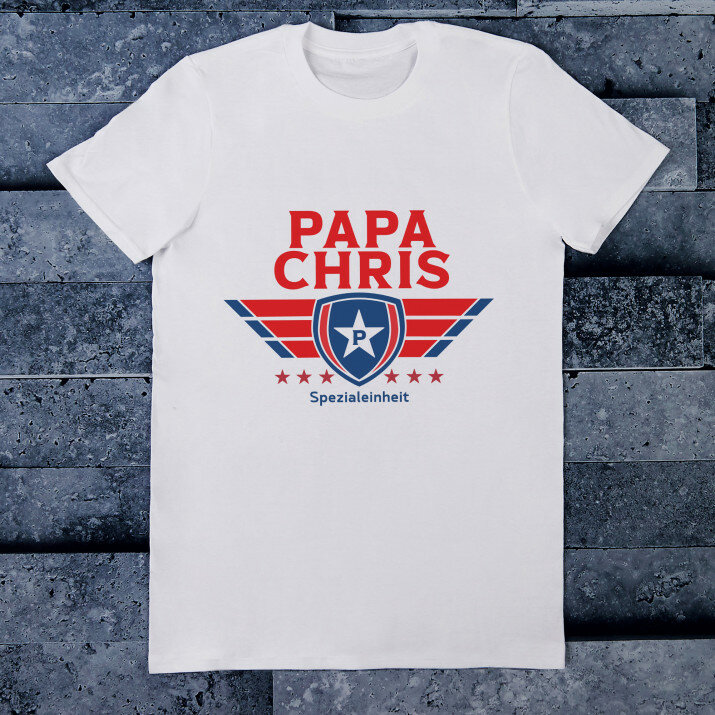 Papa Spezialeinheit - T-Shirt mit Aufdruck für Herren