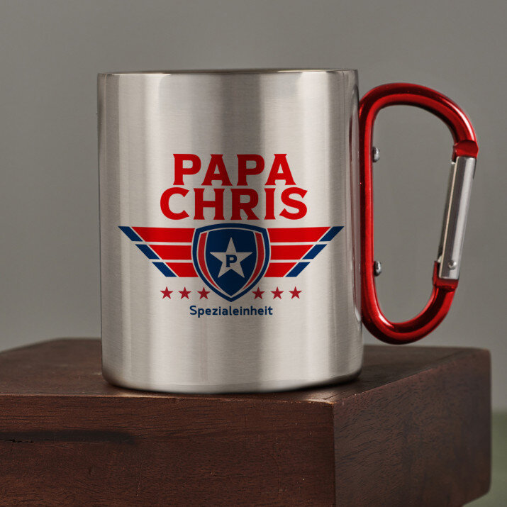 Papa Spezialeinheit - Karabinerbecher