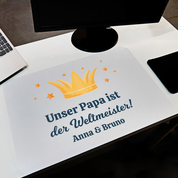 Papa der Weltmeister - Schreibtischunterlage