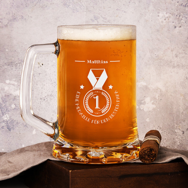 Medaille für Papa - Bierkrug