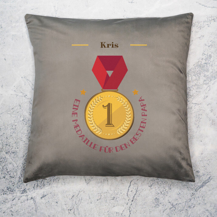 Medaille für Papa - Kissen