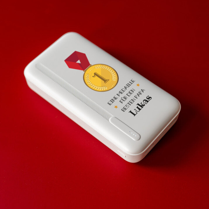 Medaille für Papa - Powerbank 20000 mAh