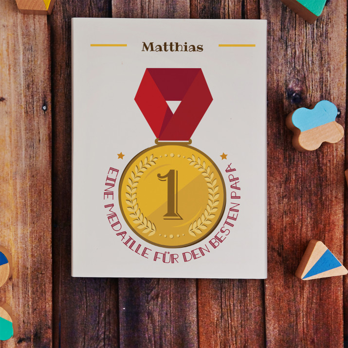 Medaille für Papa - Belgische Pralinen