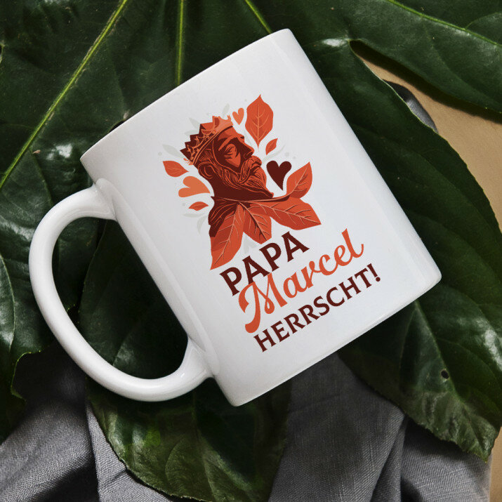 Papa herrscht - personalisierte Tasse
