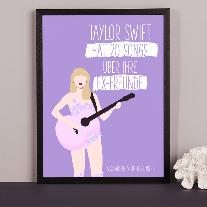 Taylor swift - Kunstdruck mit Rahmen
