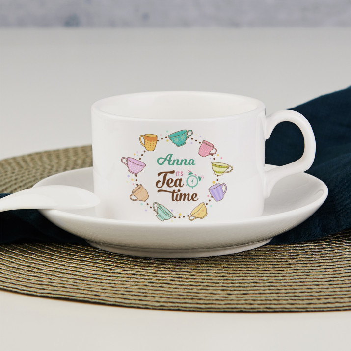 Tea time - Tasse mit Untertasse