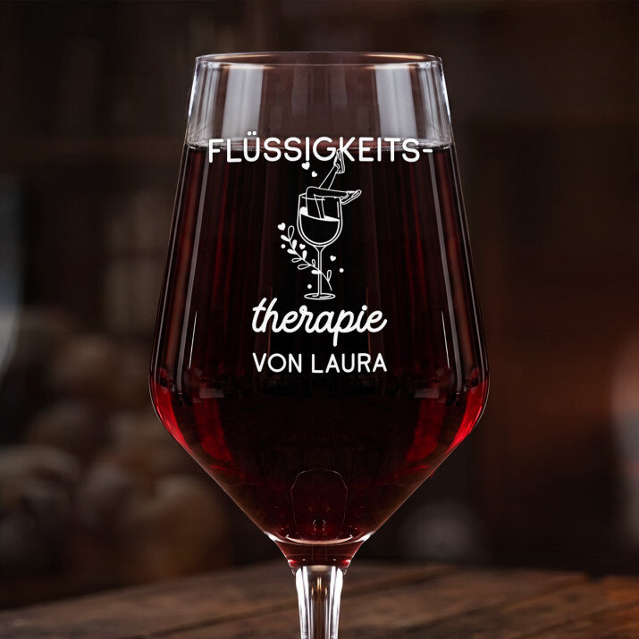 Flüssigkeitstherapie - Großes Weinglas