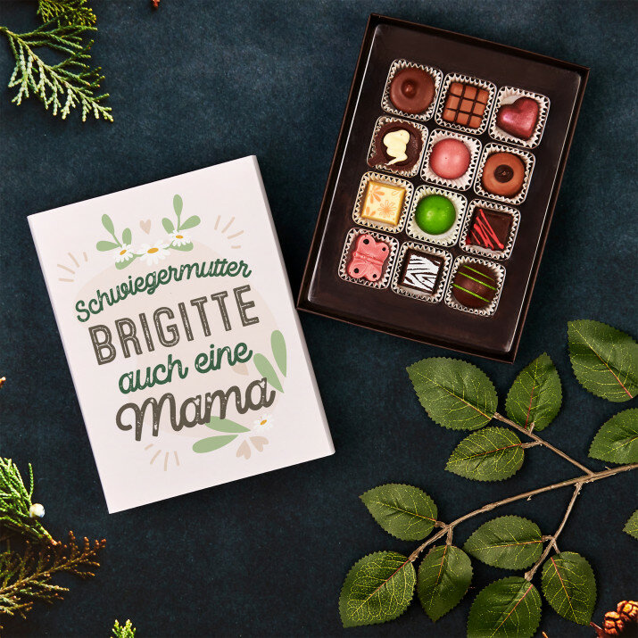 Schwiegermutter auch eine Mama - Belgische Pralinen