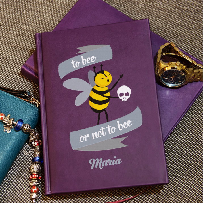 To bee or not to bee - Notizbuch A5 mit Aufdruck