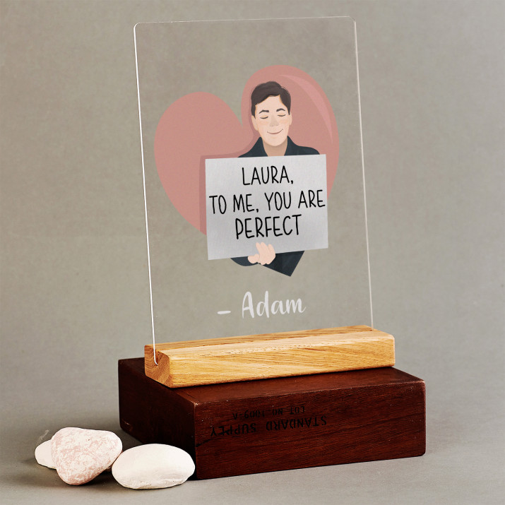 To me, you are perfect - Druck auf Acrylglas