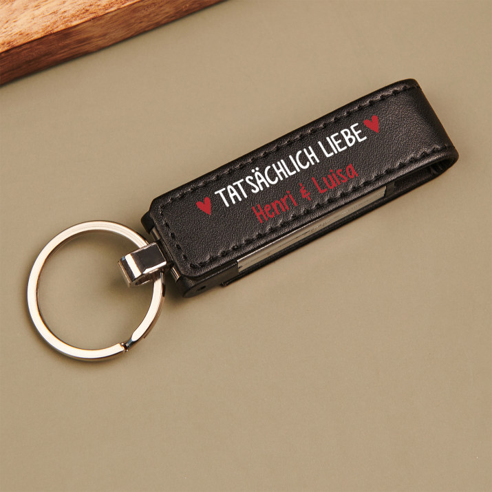 Tatsächlich Liebe - USB-Stick im Lederetui
