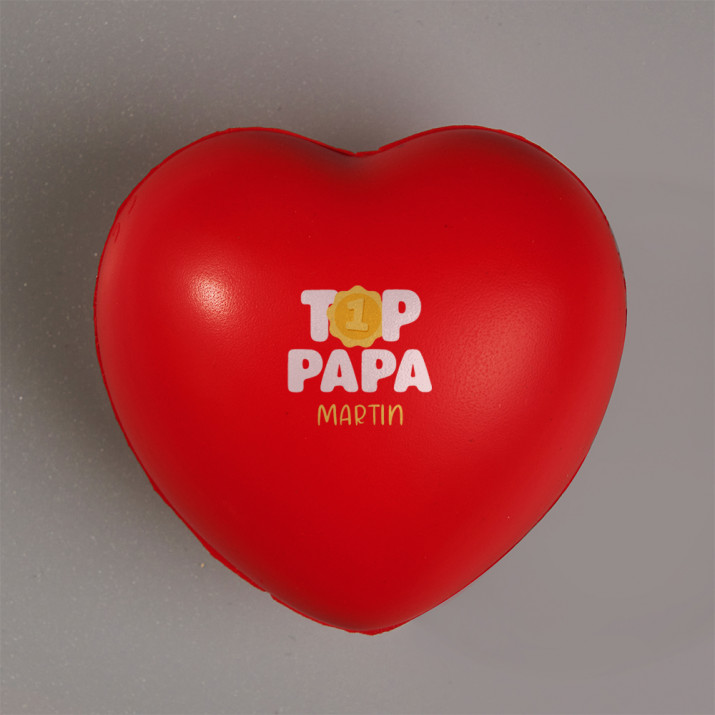 Top papa - Antistressball Herz