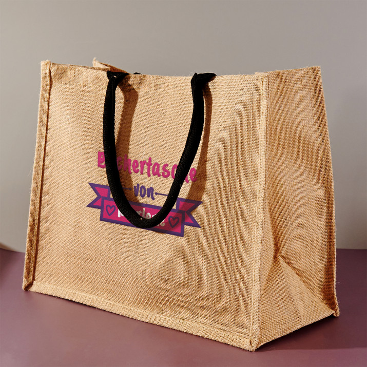 Büchertasche - Jutetasche