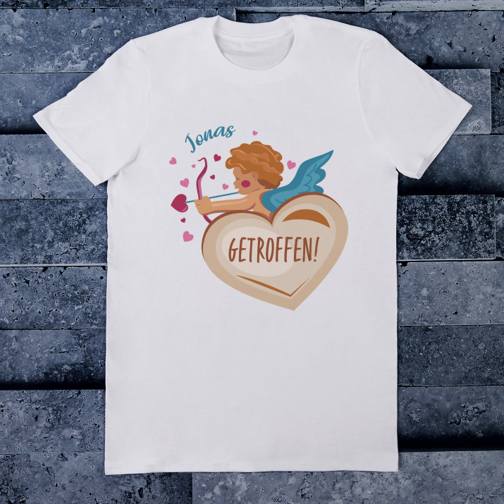 Getroffen - T-Shirt mit Aufdruck für Herren