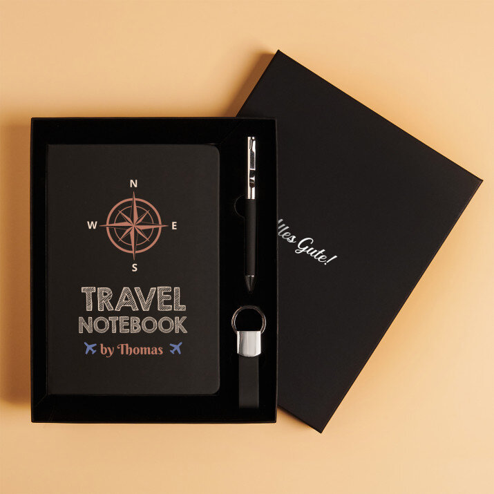 Travel notebook - Set mit Notizbuch