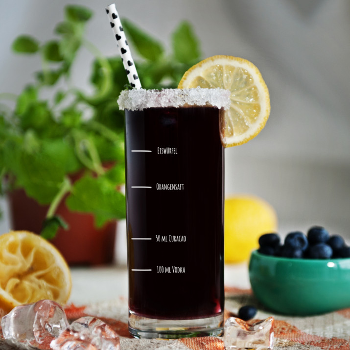 Ihr Rezept - Longdrinkglas mit Gravur