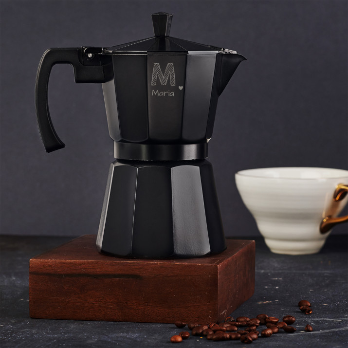 Dein Name - Espressokanne mit Gravur