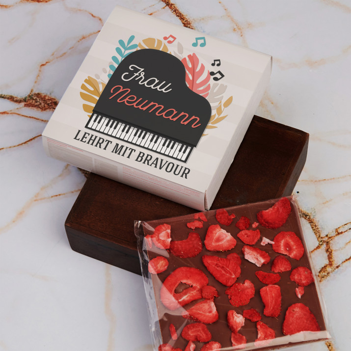 Lehrt mit Bravour - Schokolade mit Erdbeeren