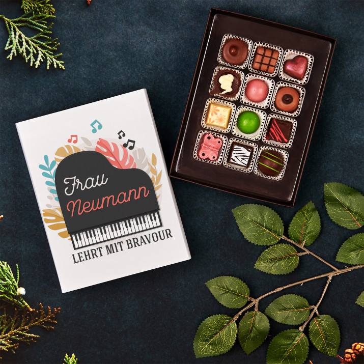 Lehrt mit Bravour - Belgische Pralinen