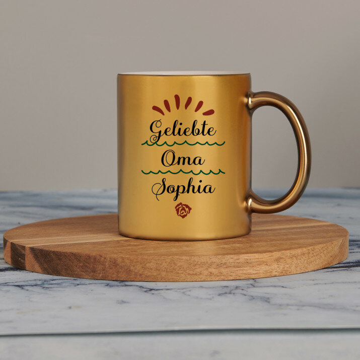 Geliebte oma - Goldbecher