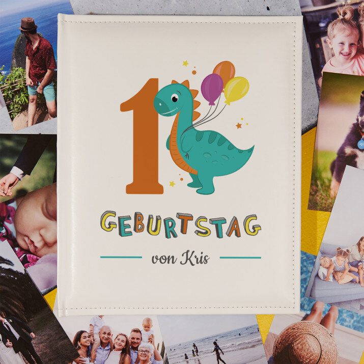 Geburtstag Dino - personalisiertes Fotoalbum