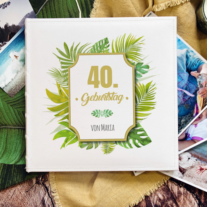 Geburtstag Farn - personalisiertes Fotoalbum