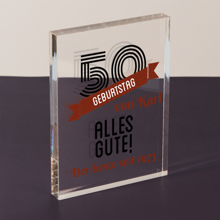 Geburtstag Alles Gute - Acrylblock
