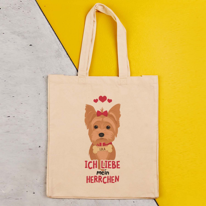 Ich liebe meinen Herrschen - Baumwolltasche mit Aufdruck