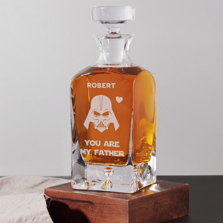 Vader Dad - Whiskykaraffe mit Gravur Vader Dad - Whiskykaraffe mit Gravur