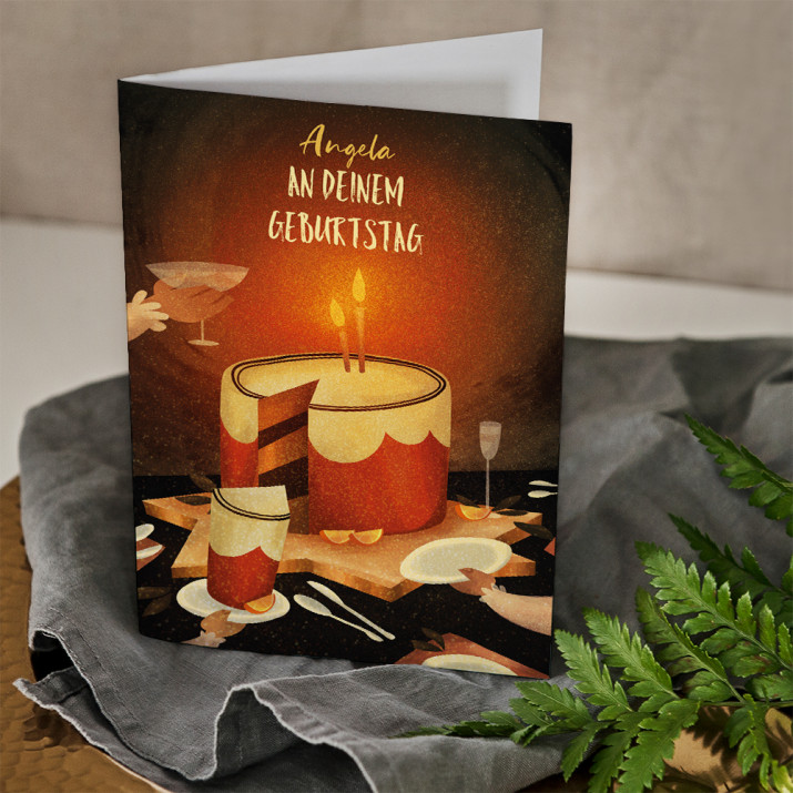 An deinem Geburtstag - Glückwunschkarte