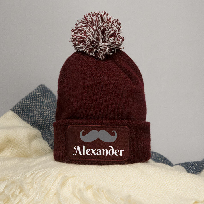 Schnurrbart - Wintermütze
