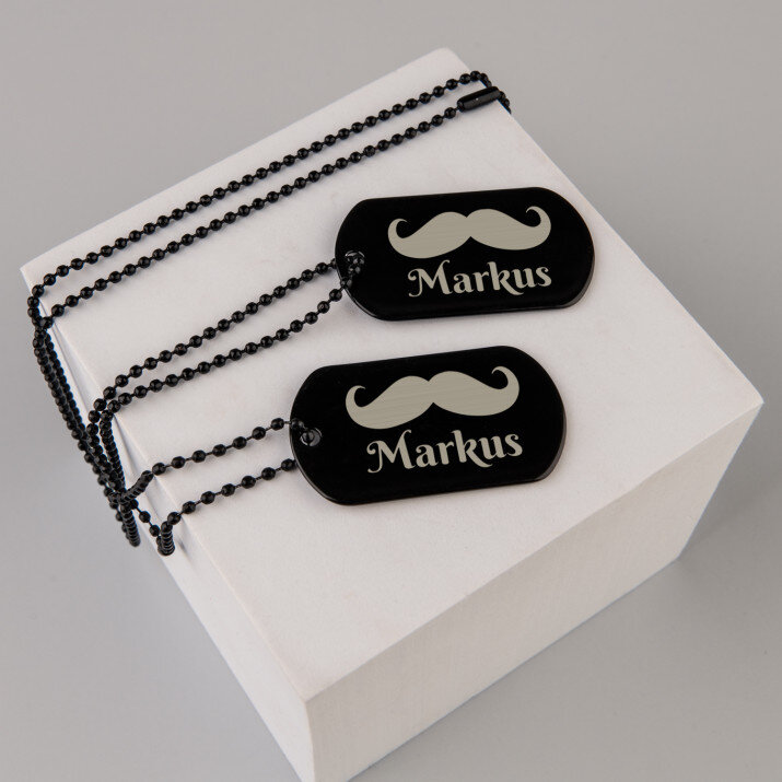 Schnurrbart - Erkennungsmarke