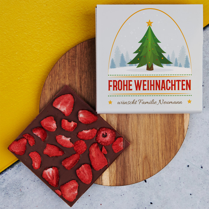 Frohe Weihnachten 2 - Schokolade mit Erdbeeren