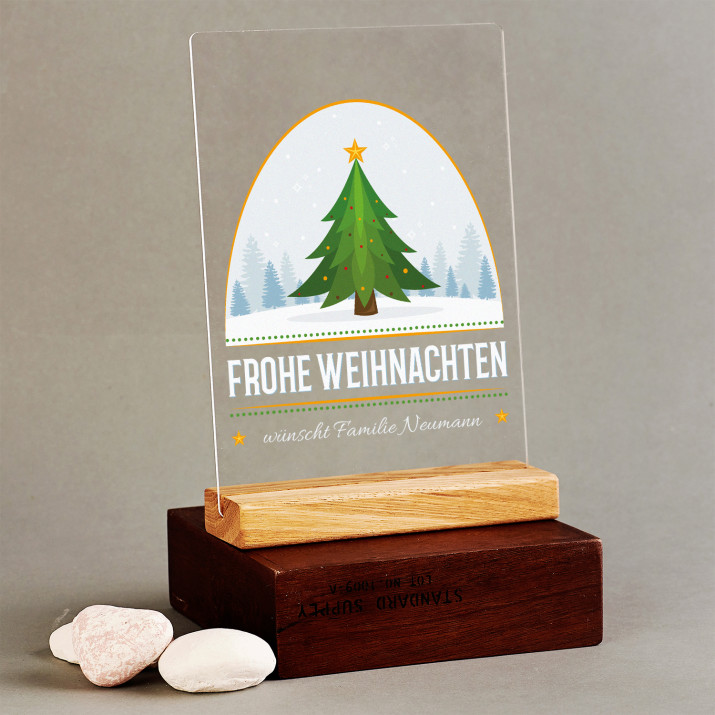 Frohe Weihnachten 2 - Druck auf Acrylglas