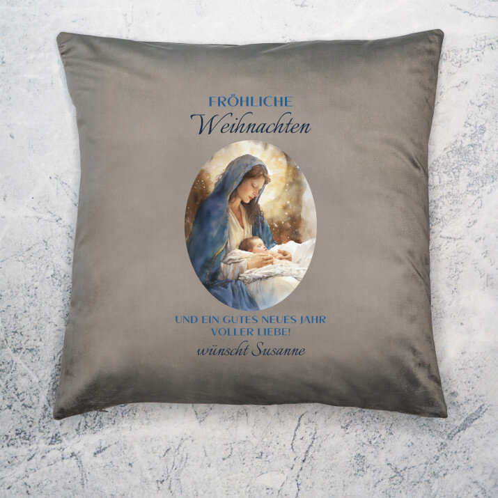 Fröhliche Weihnachten Maria - Kissen
