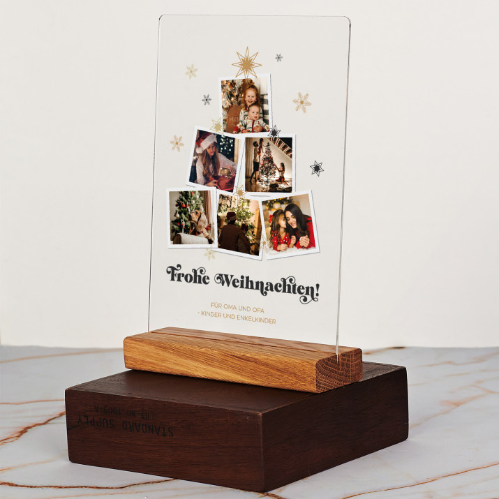Frohe Weihnachten - Druck auf Acrylglas