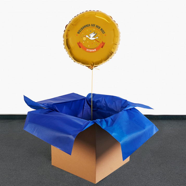 Willkommen auf der Welt - Heliumballon - Kreis