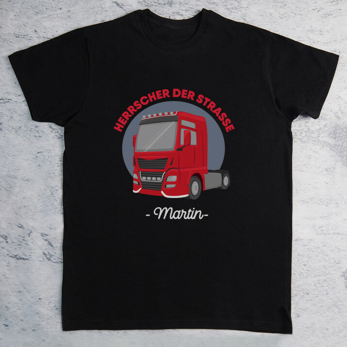 Herrscher der Straße - Schwarzes T-Shirt für Herren