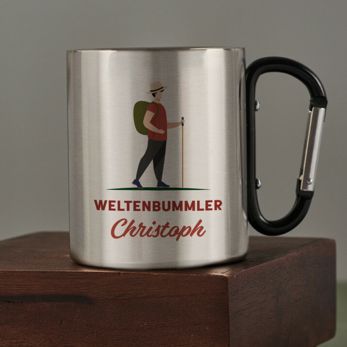 Weltenbummler - Karabinerbecher