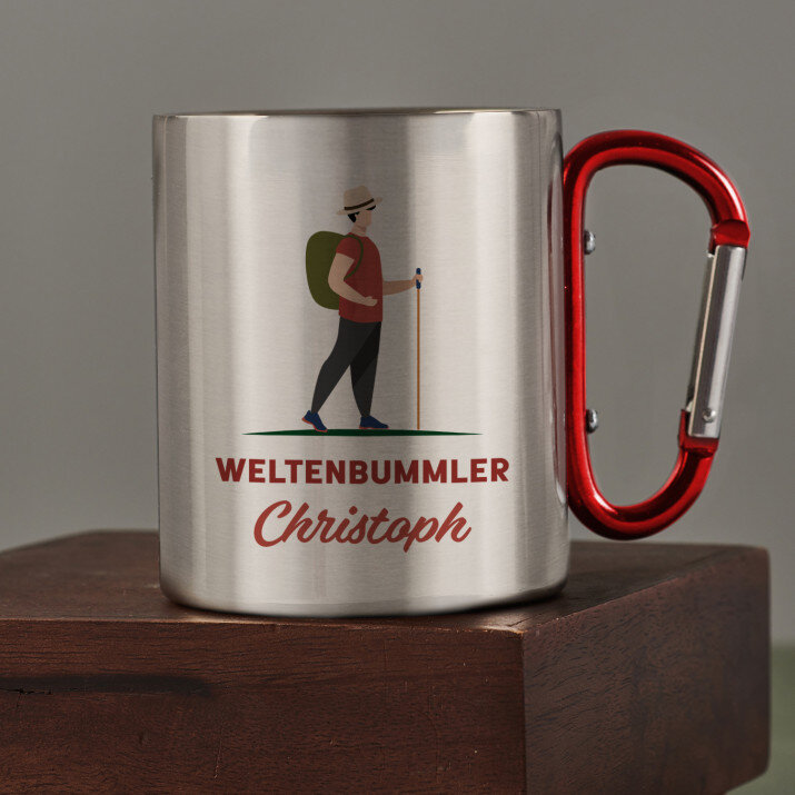Weltenbummler - Karabinerbecher
