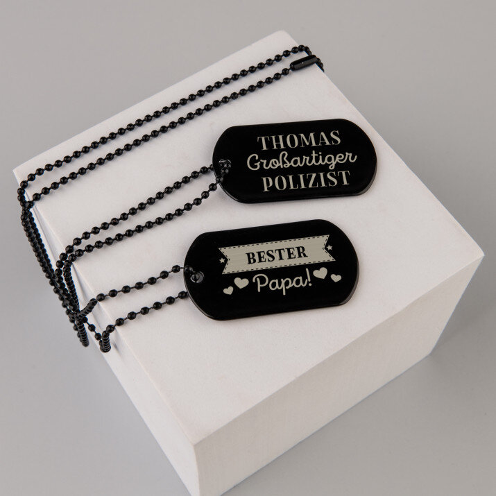 Großartiger Polizist, bester Papa - Erkennungsmarke