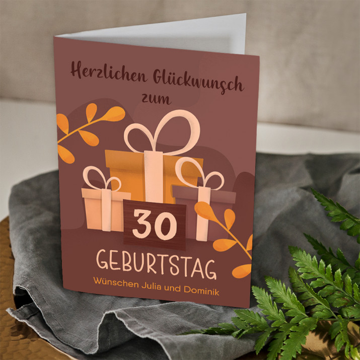 Herzlichen Glückwunsch - Glückwunschkarte