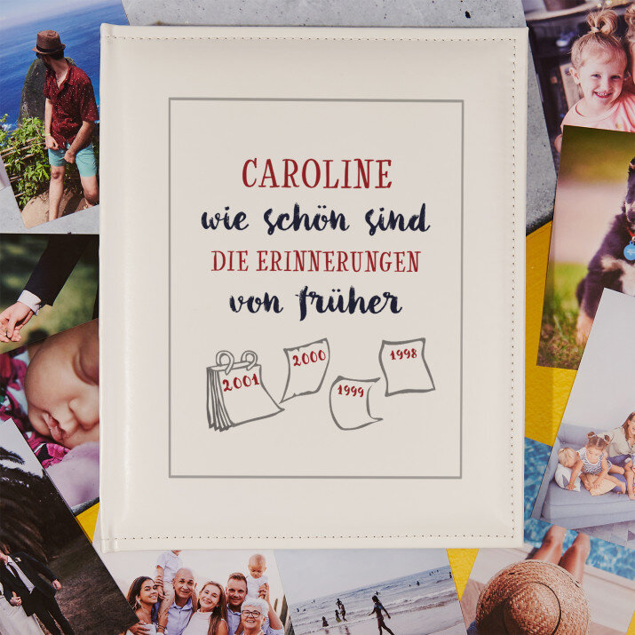 Erinnerungen von früher - personalisiertes Fotoalbum