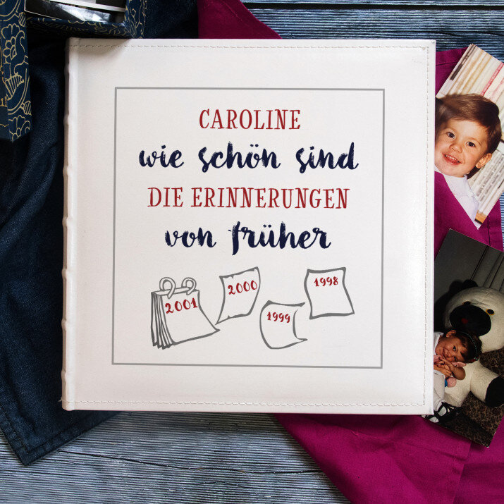 Erinnerungen von früher - personalisiertes Fotoalbum