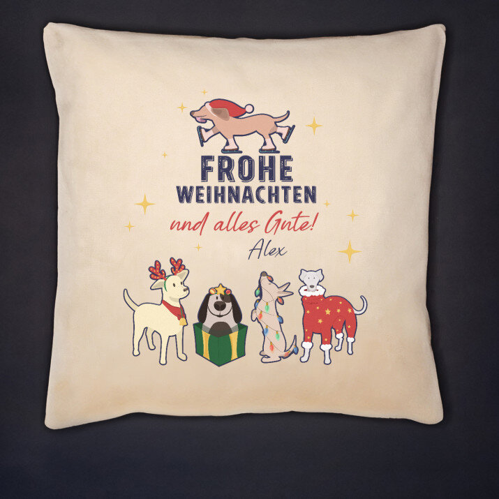Frohe Weihnachten und alles Gute - Kissen